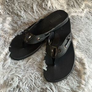 Sperry Black Sandals